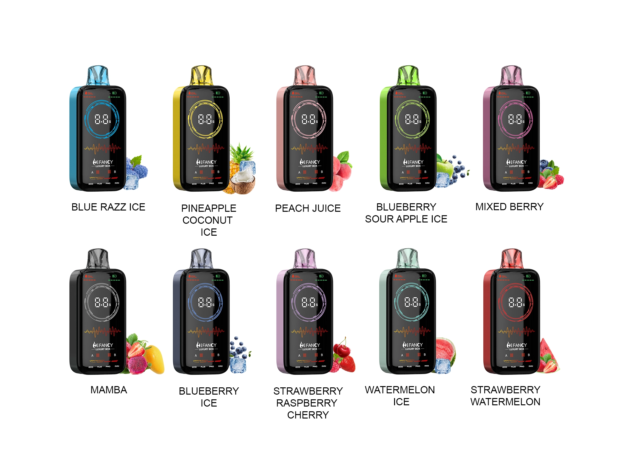 HIFANCY LUXURY BOX 18K all flavors overview