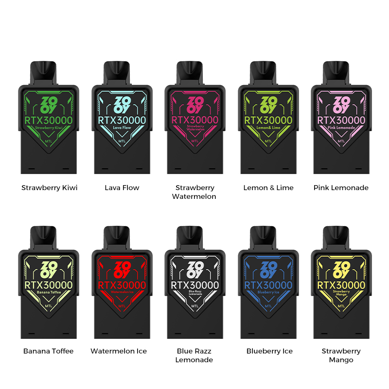 ZOOY RTX 30000 flavor pod lineup