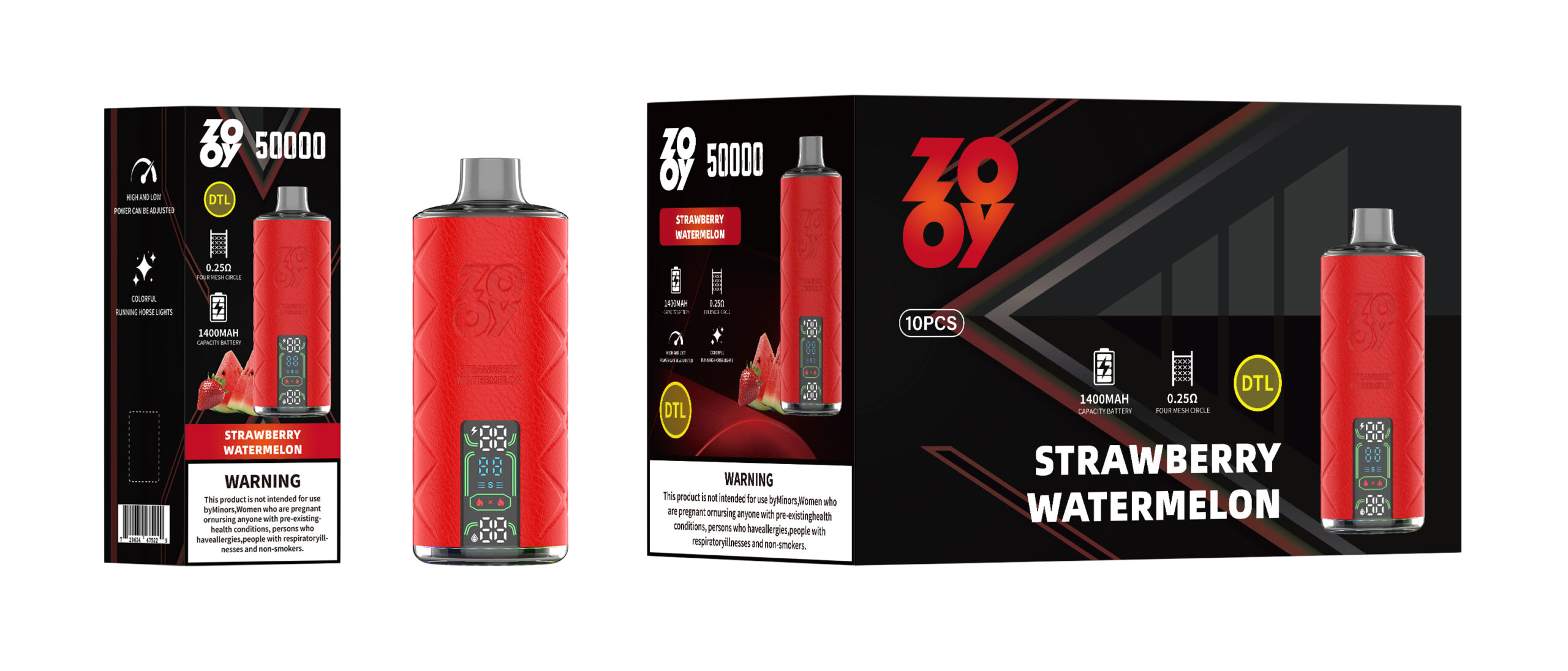 ZOOY SHISHA 50K - Strawberry Watermelon packaging