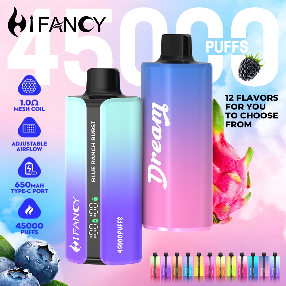 hifancy-dream-45k-banner12 HIFANCY DREAM 45K — Dual Mesh Coil Rechargeable Disposable Vape (45,000 Puffs)