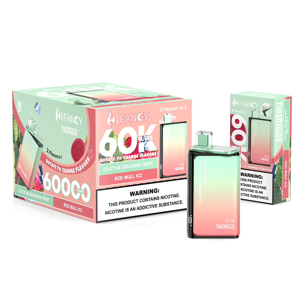 HIFANCY TWIN MAX 60K — Set 07 Cactus Dragon Fruit & Red Bull Ice — Wholesale Packaging