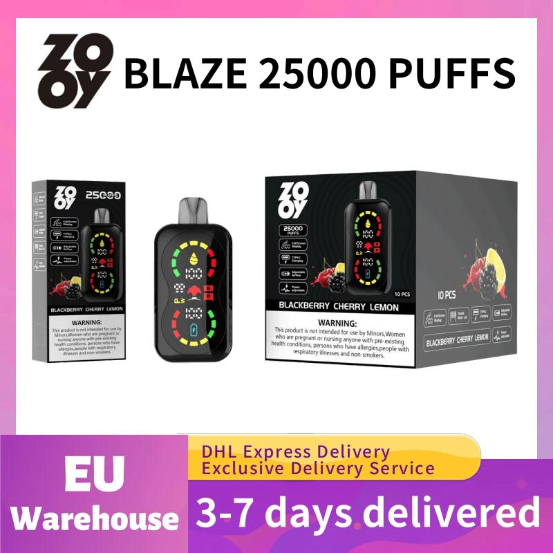 ZOOY BLAZE 25000 – Blackberry Cherry Lemon packaging