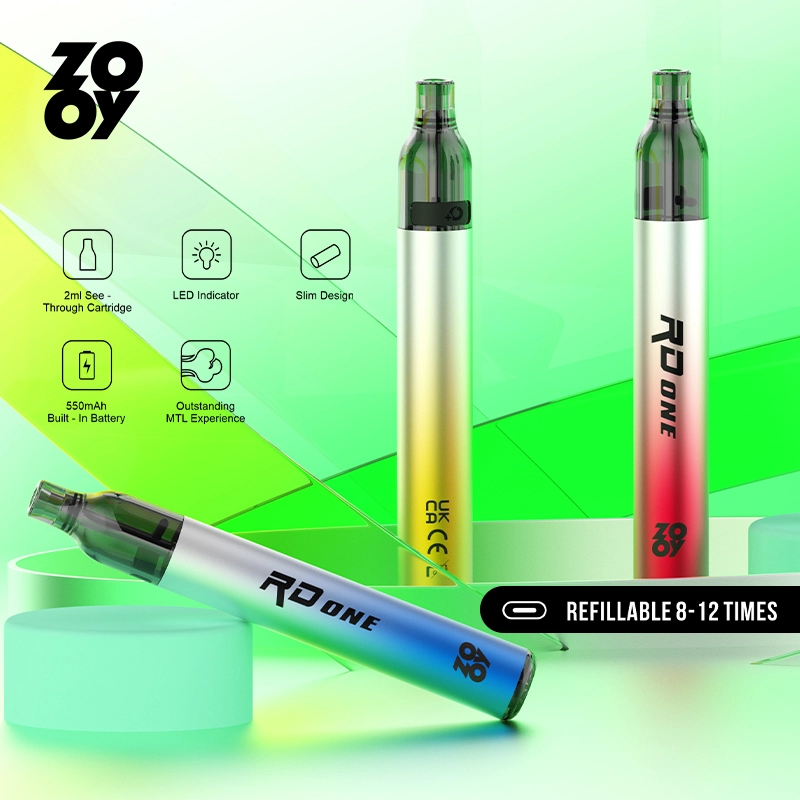 ZOOY RD ONE – Refillable Pod Vape Kit, 2 ml Pod + 2 × 10 ml E-Liquids