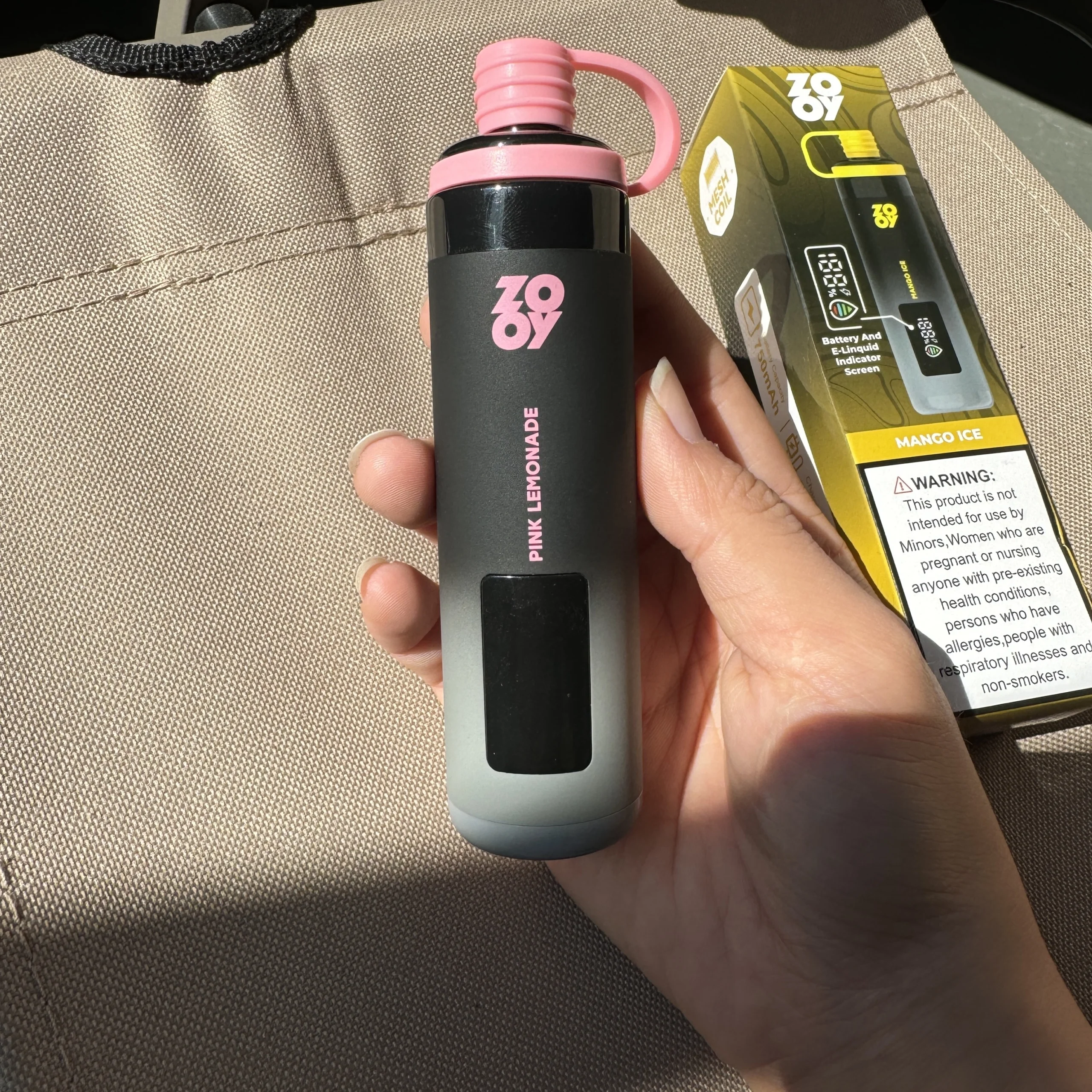 zooy-shisha-25k-live8 ZOOY SHISHA 25000 – 25,000 Puffs DTL Disposable Vape with Mesh Coil live on hand