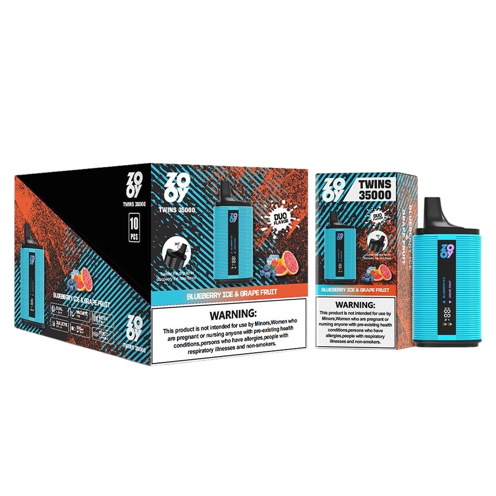 ZOOY TWINS 35K — Blueberry Ice & Grapefruit Outer Packaging
