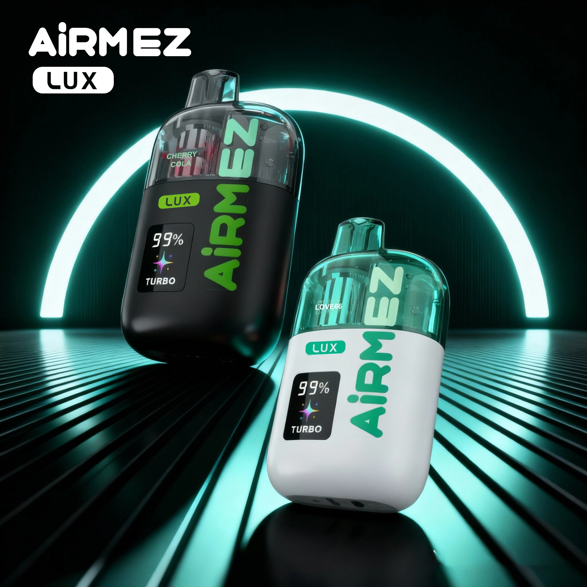 Airmez Lux 60K Disposable Vape | Transparent Tank 30ml Mesh Coil