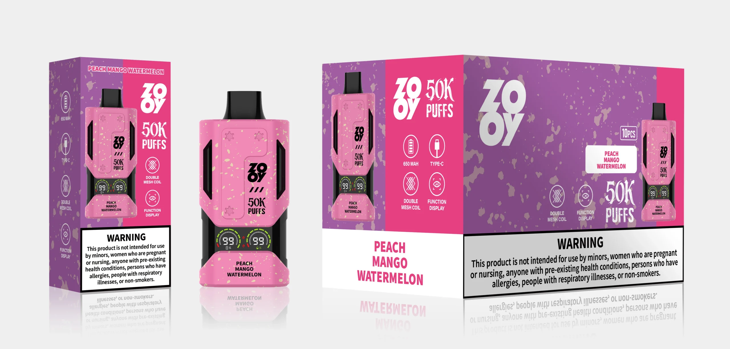 zooy-mecha-50000-peach-mango-watermelon-packaging-wholesale-vaporeur