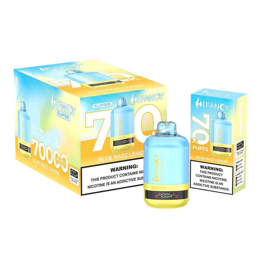 HIFANCY SUPER 70K Blue Razz Lemon Packaging Wholesale