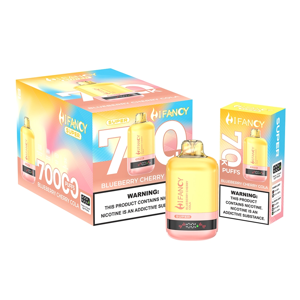 HIFANCY SUPER 70K Blueberry Cherry Cola Packaging Wholesale